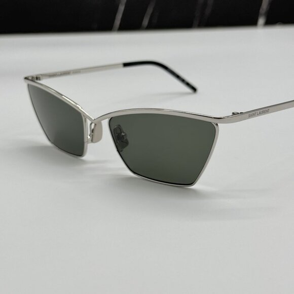 NEW SL637 002 SAINT LAURENT  SUNGLASSES WOMEN  CAT EYE EYEWEAR SAINT LAURENT - Picture 6 of 11
